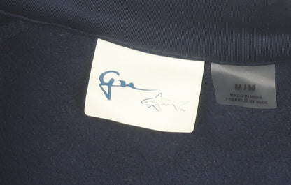 Greg Norman Womens Blue Soft Shell Fleece Jacket M Full Zip Outdoor