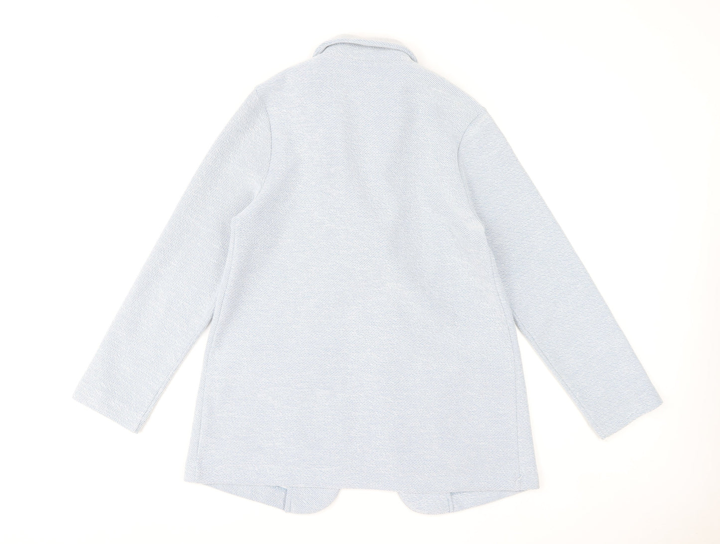 Dunnes Stores Women Blue Blazer Jacket Small Mid-Length Classic Style