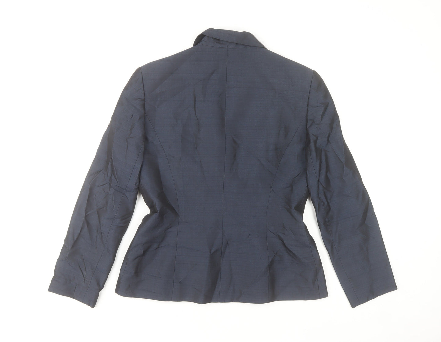Mariola Women Blue Classic Blazer Size 4 Lined Tailored Single-Breasted