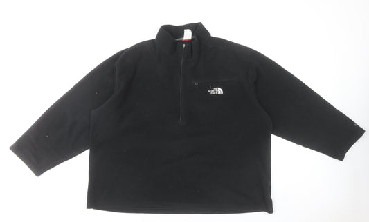 The North Face Men's Black XL Fleece 1/4 Zip Pullover Sweatshirt