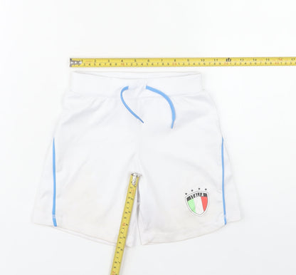 Dunnes Stores Boys White 5-6 Years Athletic Football Shorts Italia