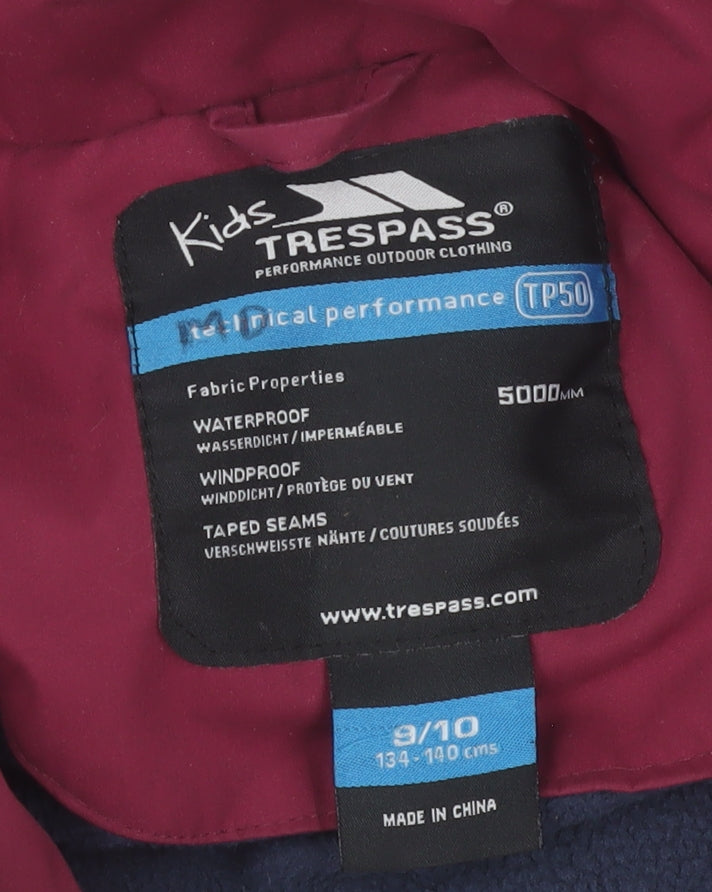 Teens UK Size 9/10 Trespass Red Parka Coat