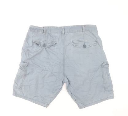 Mountain Warehouse Men's Blue Cargo Shorts Size 38 Cotton