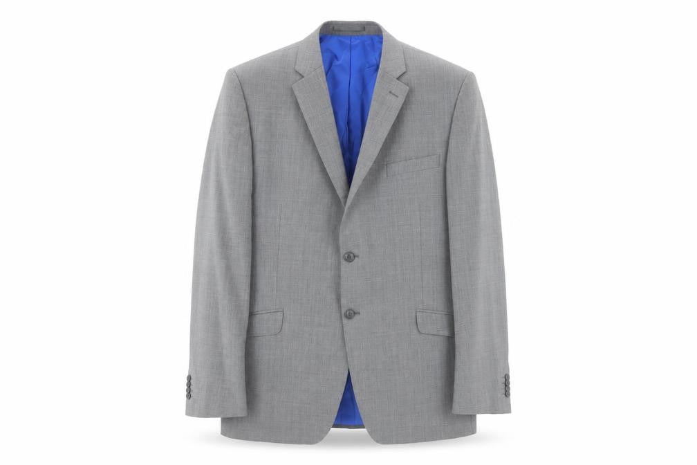 Mens UK Size 44 Performance Suit Regular Grey Suit Jacket