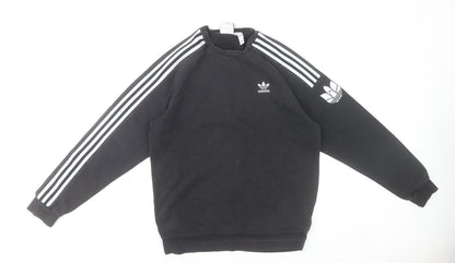 Mens UK Size S adidas Black Pullover Sweatshirt