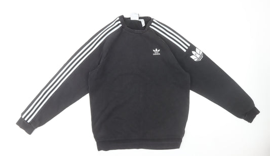 Mens UK Size S adidas Black Pullover Sweatshirt