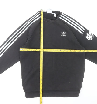 Mens UK Size S adidas Black Pullover Sweatshirt