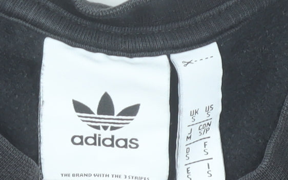 Mens UK Size S adidas Black Pullover Sweatshirt