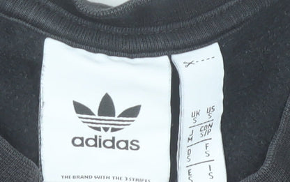 Mens UK Size S adidas Black Pullover Sweatshirt