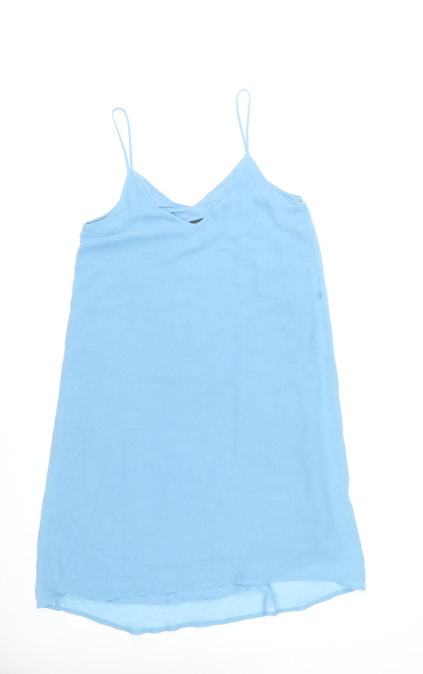French Connection Women's Blue Size 8 Slip Dress Summer Sleeveless