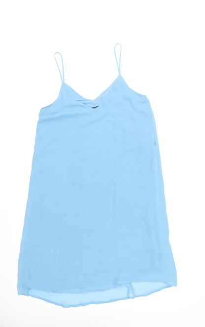 French Connection Women's Blue Size 8 Slip Dress Summer Sleeveless
