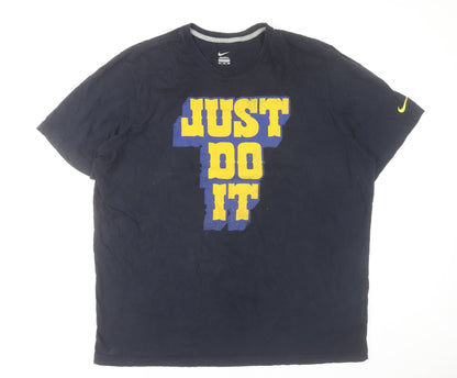 Nike Men's Blue 2XL Just Do It Graphic Sports T-Shirt