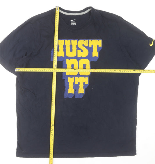 Nike Men's Blue 2XL Just Do It Graphic Sports T-Shirt