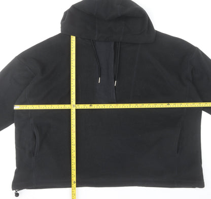 Next Women’s Black Pullover Hoodie UK 20 Relaxed Fit Fleece