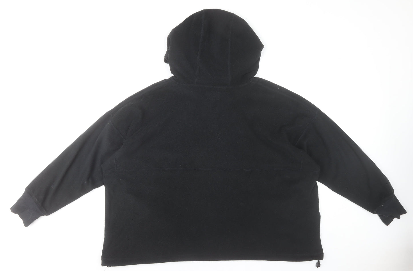 Next Women’s Black Pullover Hoodie UK 20 Relaxed Fit Fleece
