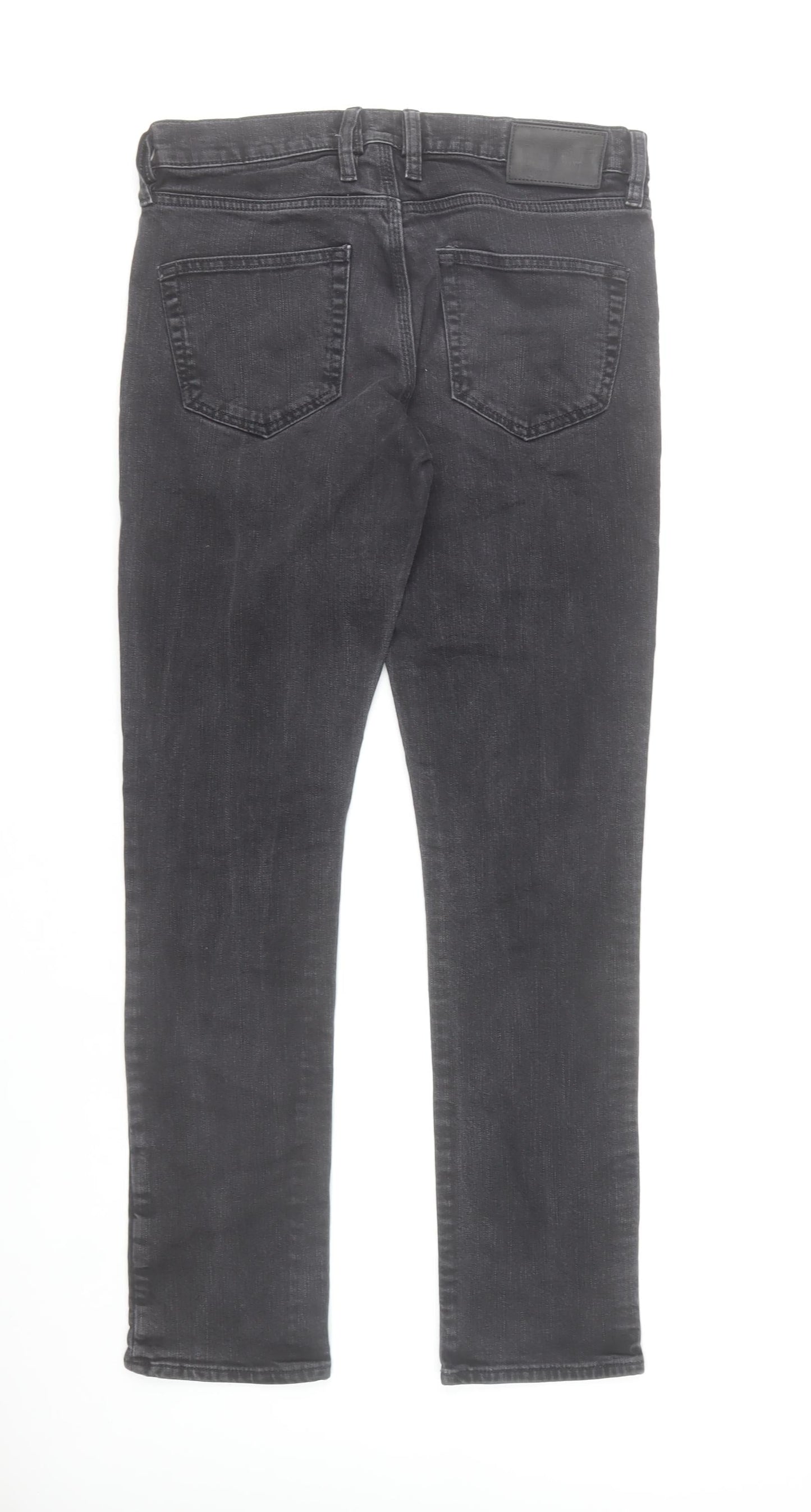 River Island Men's Black Slim Skinny Jeans 30W 32L Denim Stretch