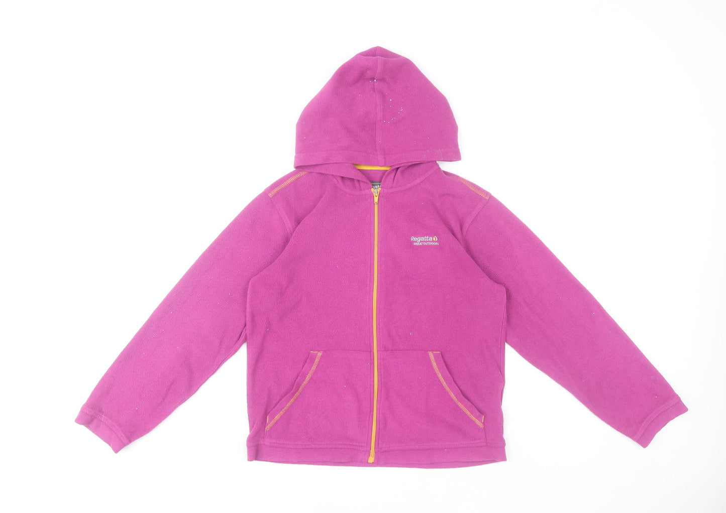 Regatta Girls Pink Full Zip Fleece Hoodie Jacket 11-12 Years