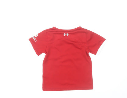 Nike Boys Red Liverpool LFC Football Jersey 16 Years Short Sleeve T-Shirt