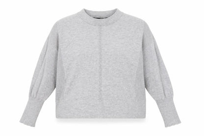 V by Very Women's Grey Mock Neck Knit Jumper Size 12