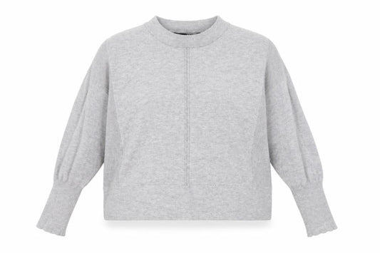 V by Very Women's Grey Mock Neck Knit Jumper Size 12