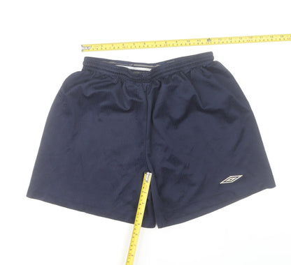 Umbro Men's Navy Blue Athletic Shorts L Lightweight Quick Dry