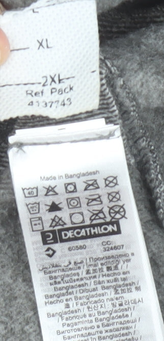 Decathlon Quechua Women Grey 1/4 Zip Fleece Sweatshirt 2XL