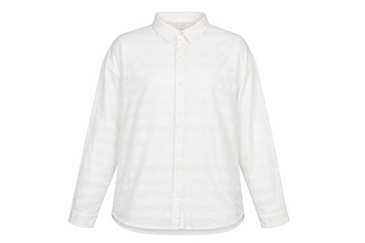Gap Womens White Cotton Long Sleeve Collared Button-Up Shirt L
