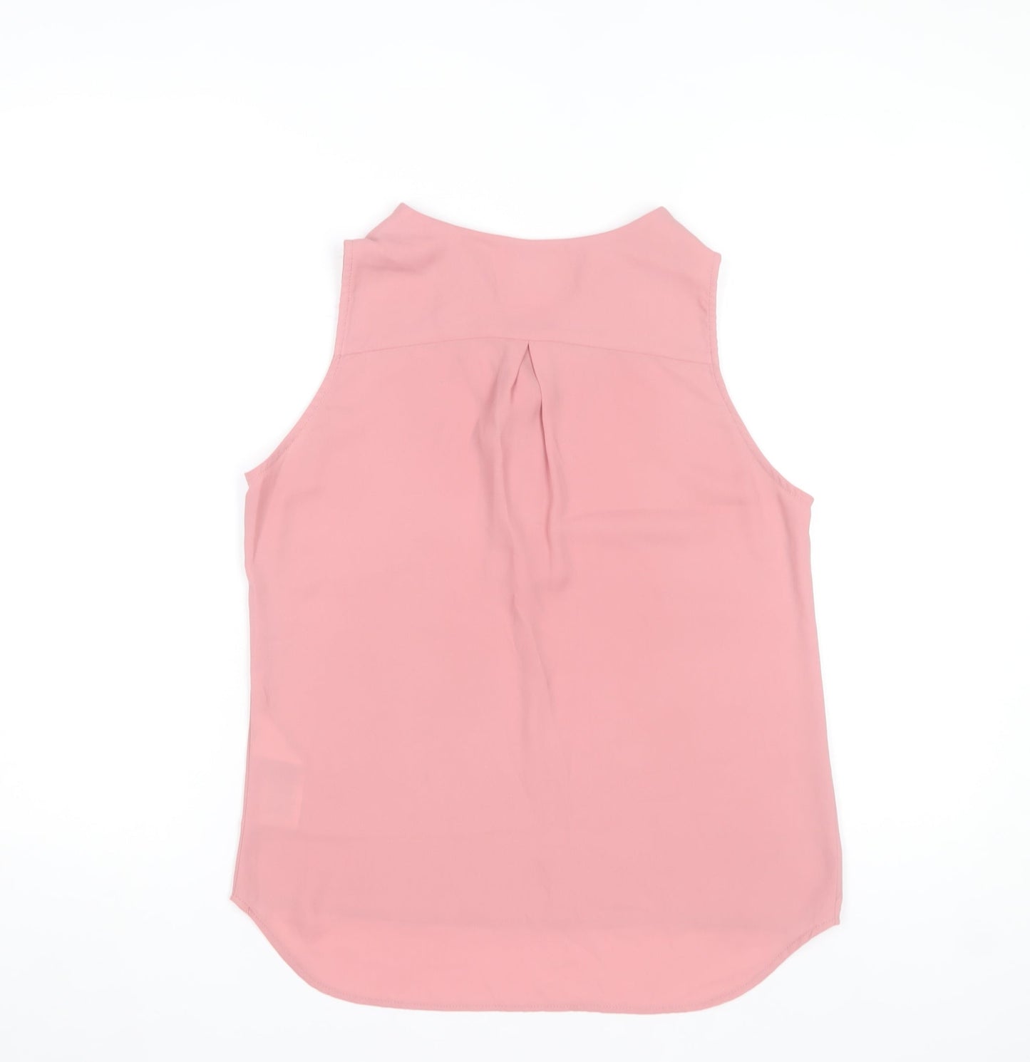 Vila Women's Pink Sleeveless Collared Polyester Blouse XS
