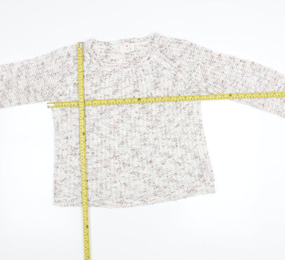 Inspire Collection Women's Beige Chunky Knit Pullover Jumper S