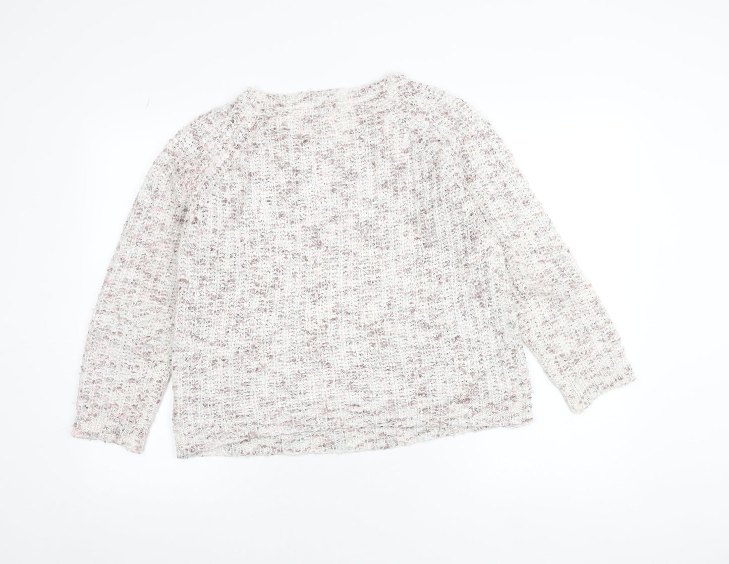 Inspire Collection Women's Beige Chunky Knit Pullover Jumper S