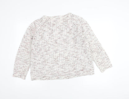 Inspire Collection Women's Beige Chunky Knit Pullover Jumper S