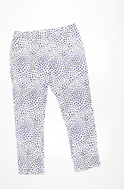 Fenn Wright Manson Women's Multicoloured Animal Print Viscose Trousers Size 16