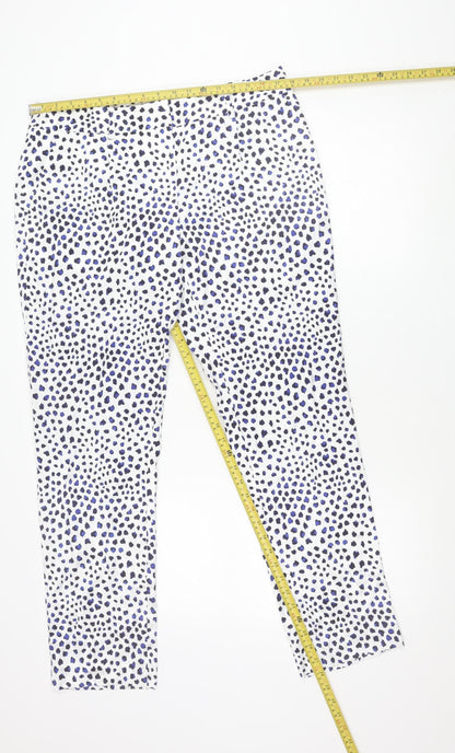 Fenn Wright Manson Women's Multicoloured Animal Print Viscose Trousers Size 16