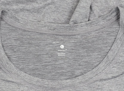 Layer 8 Women's Grey Quick Dry Polyester Blend Active T-Shirt Size L