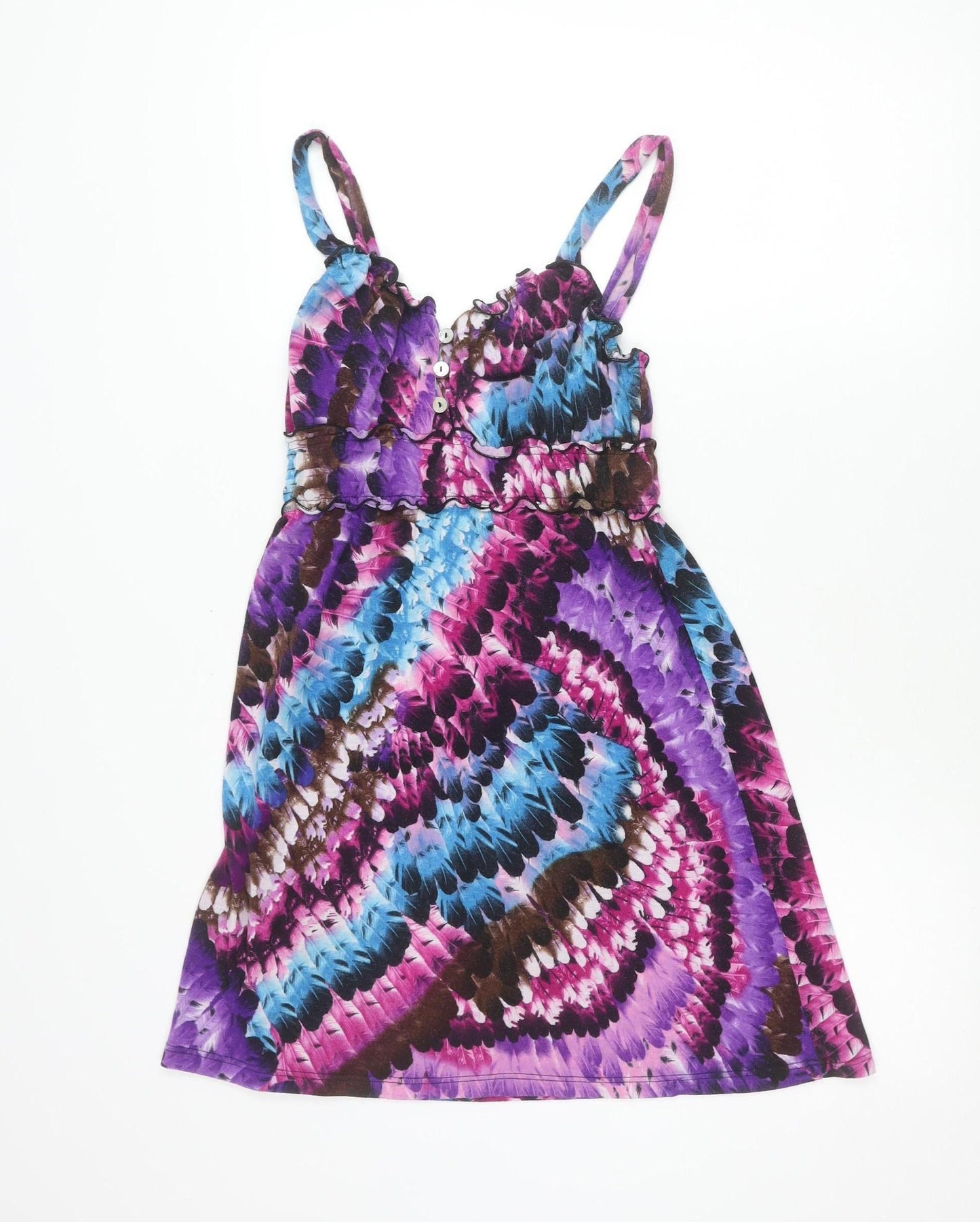 Lucy Love Women's Multicoloured Camisole Tank Top Size L Rayon Blend