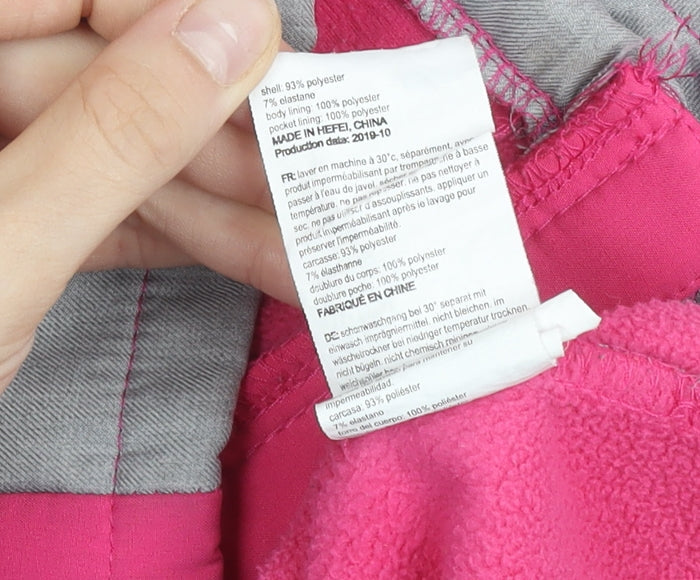 Mountain Warehouse Girls Pink Soft Shell Hooded Jacket 11-12 Years