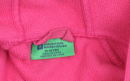 Mountain Warehouse Girls Pink Soft Shell Hooded Jacket 11-12 Years