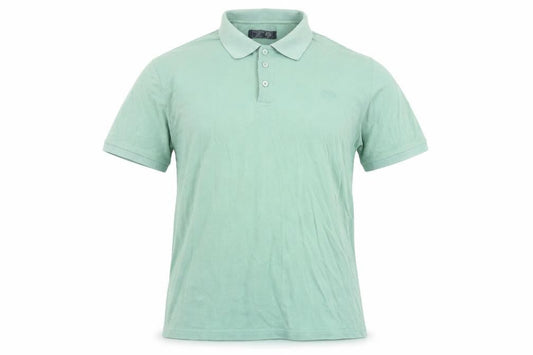 Paul Costelloe Men's Green XL Cotton Short Sleeve Polo Shirt