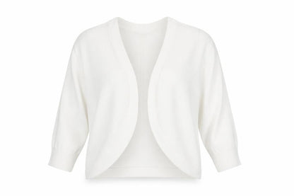 Front view of Principles Women’s Ivory V-Neck Knit Cardigan, size UK 14