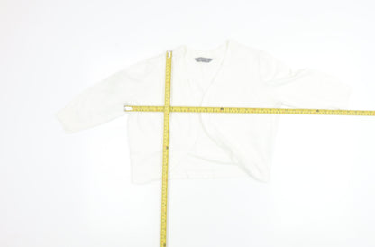 Principles Women’s Ivory V-Neck Knit Cardigan Size 14