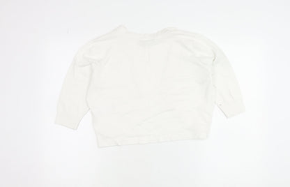 Principles Women’s Ivory V-Neck Knit Cardigan Size 14