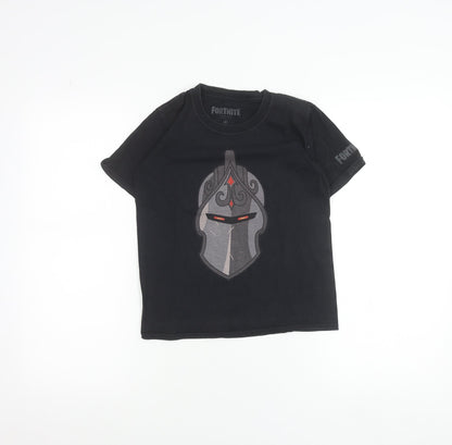 Fortnite Teens Black Graphic Cotton Short Sleeve T-Shirt M