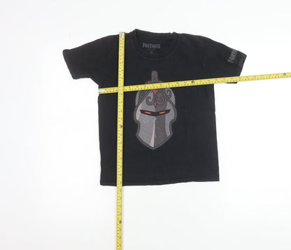 Fortnite Teens Black Graphic Cotton Short Sleeve T-Shirt M