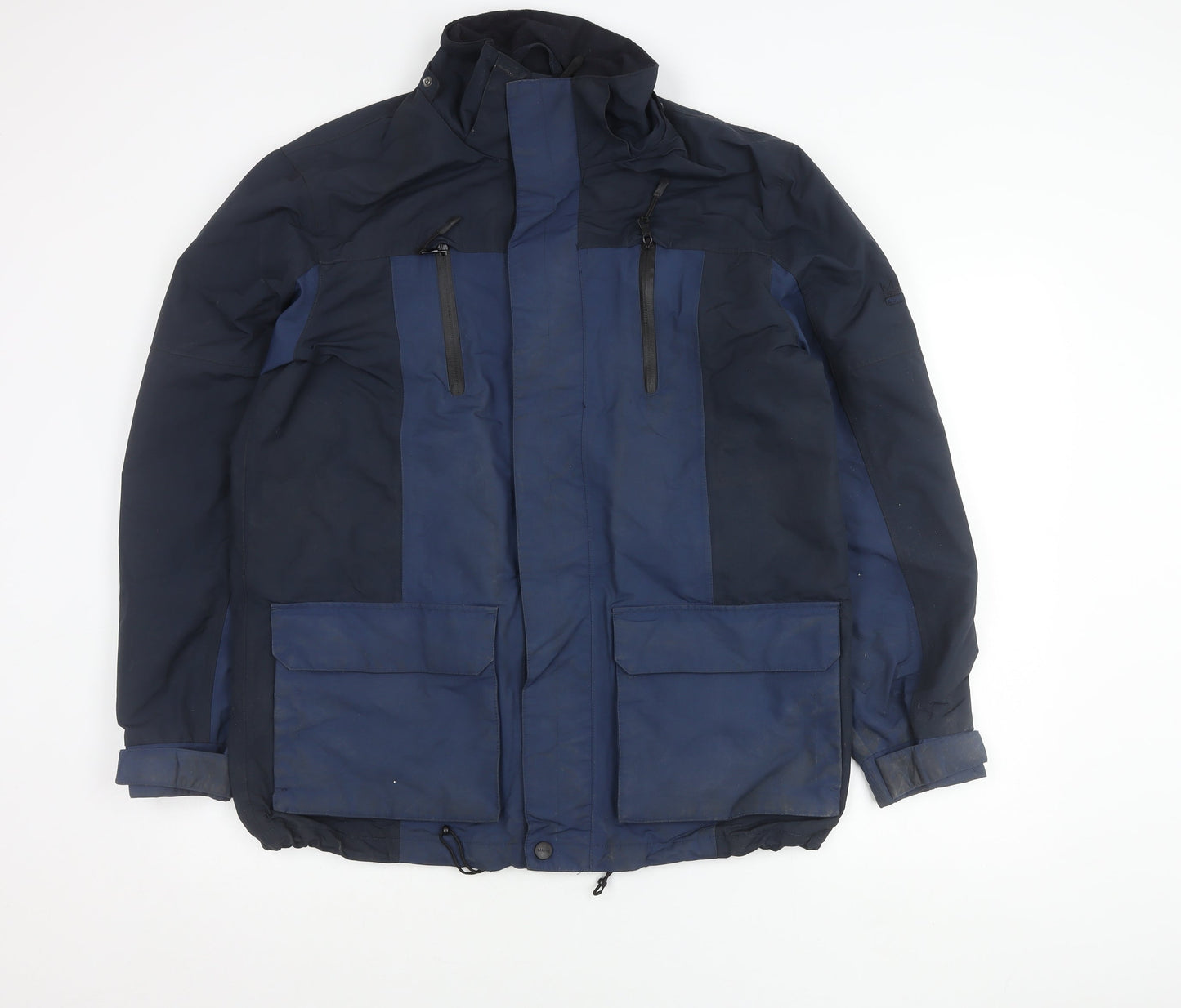 Maine New England Men's Blue Waterproof Parka Jacket Size S