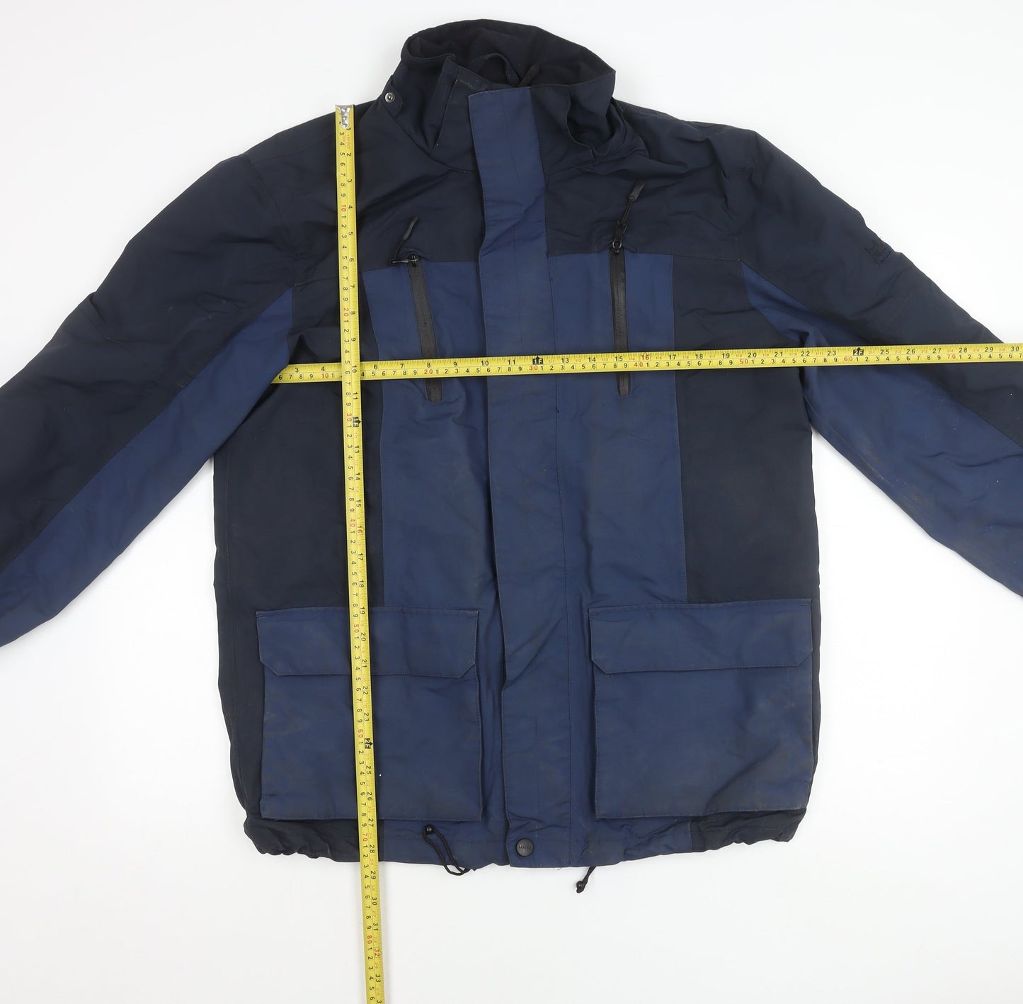 Maine New England Men's Blue Waterproof Parka Jacket Size S