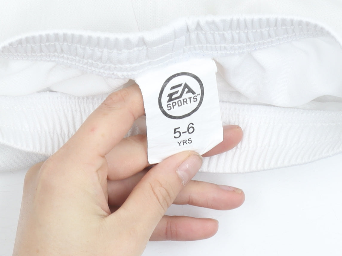 EA Sports Boys White Athletic Football Shorts 5-6 Years