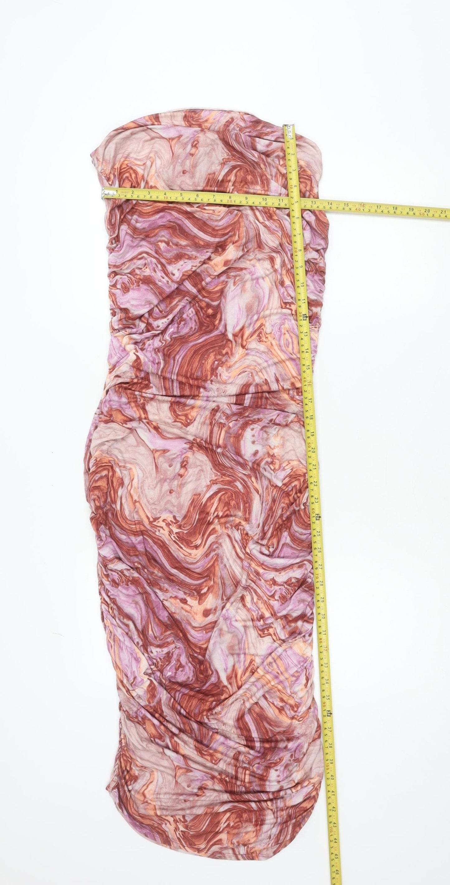 ASOS Design Women’s Multicoloured Strapless Bodycon Dress Size 12 Tall