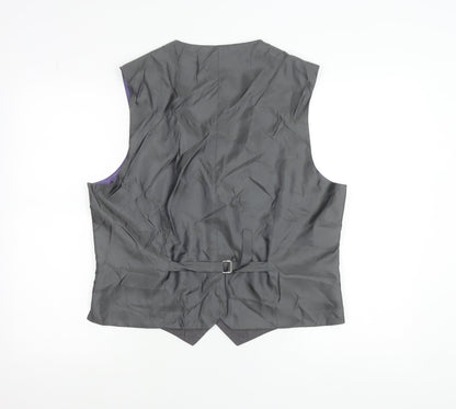 Daniel Grahame Men's Grey Waistcoat 42 Classic Formal Tweed Style
