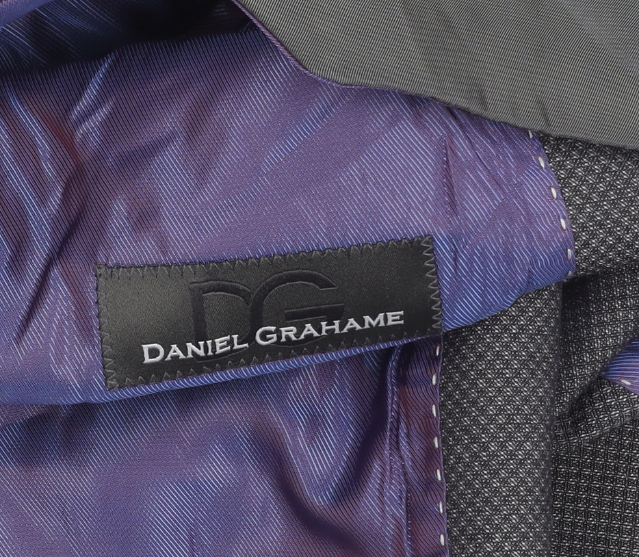 Daniel Grahame Men's Grey Waistcoat 42 Classic Formal Tweed Style