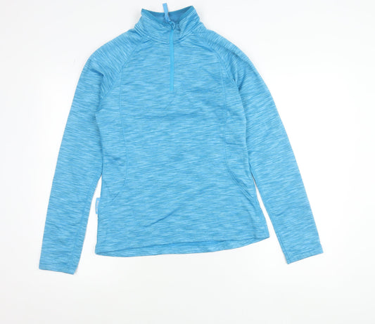 Mountain Warehouse Men's Blue IsoCool 1/4 Zip Active Jacket L